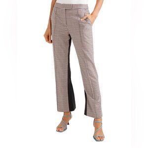 Rosie Assoulin Plaid The Scrunchy Wool and Silk Trouser Size 4 New